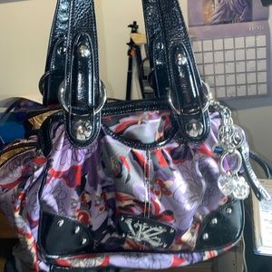 Purple Kathy Van Zeeland Hand Bag